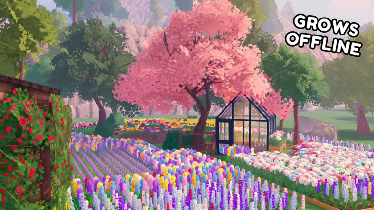 Official My Flower Shop screenshot showing customers visiting the flower shop